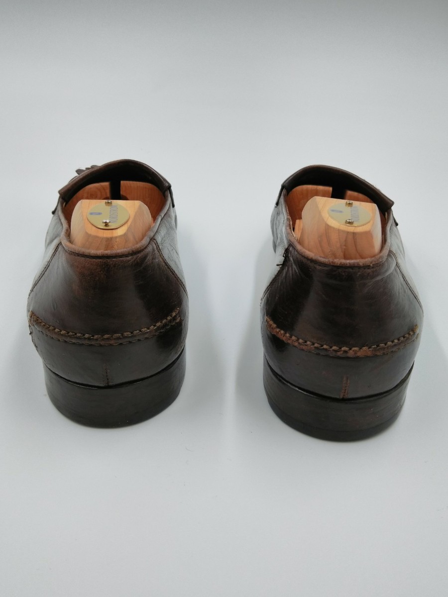 Bally Vigo Tassel Kilt Loafers - 9.5 D Brown Leather Vintage  display picture 1