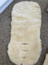 Lambswool Baby Pram Stroller Liner Lambskin Soft Liner Winter Warm Quality #2