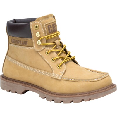 CAT Herren Colorado Mokassinnaht Stiefel Leder Wildleder in Honig Reset