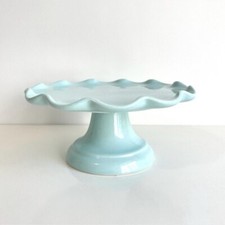 Maioliche Jessica Aqua Pedestal Cake Stand  w...