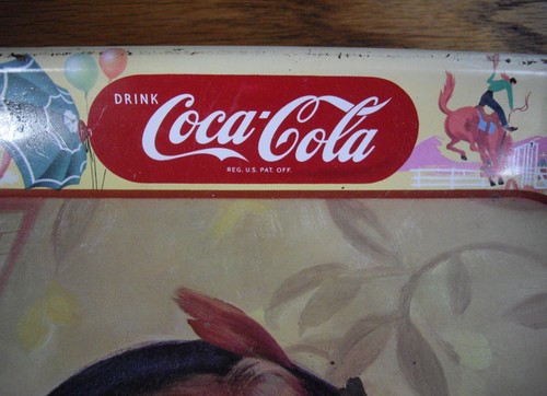 Vintage Coca-Cola Have a Coke Tray Thirst Knows No Season ~ 10 5/8" x 13 1/4" ~ - Picture 9 of 12
