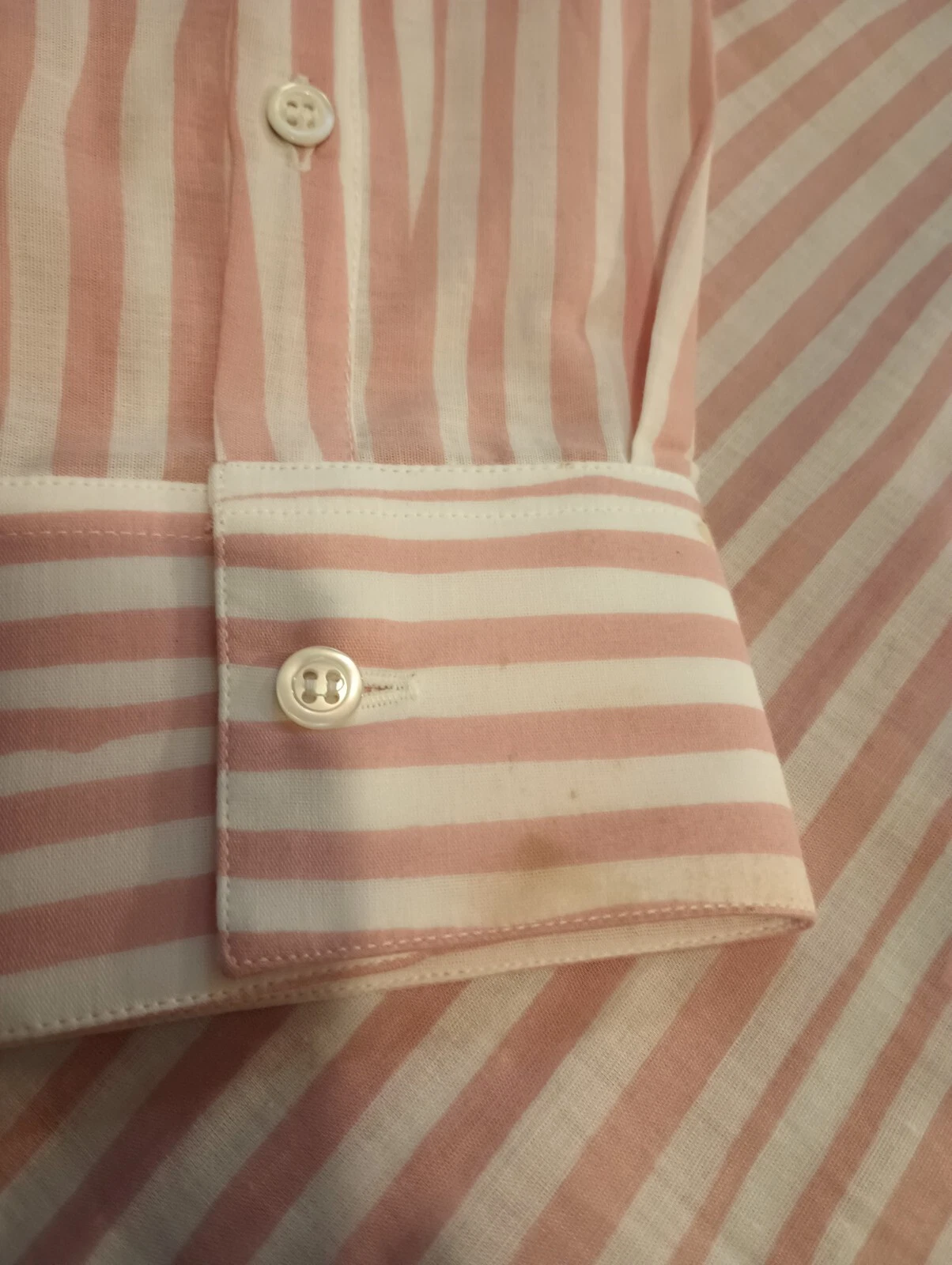 Alexander McQueen SS 07 Camicia uomo rosa vorticoso a righe