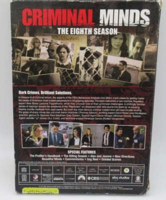 CRIMINAL MINDS: THE EIGHTH SEASON, 6-DISC DVD SET, SEASON 8