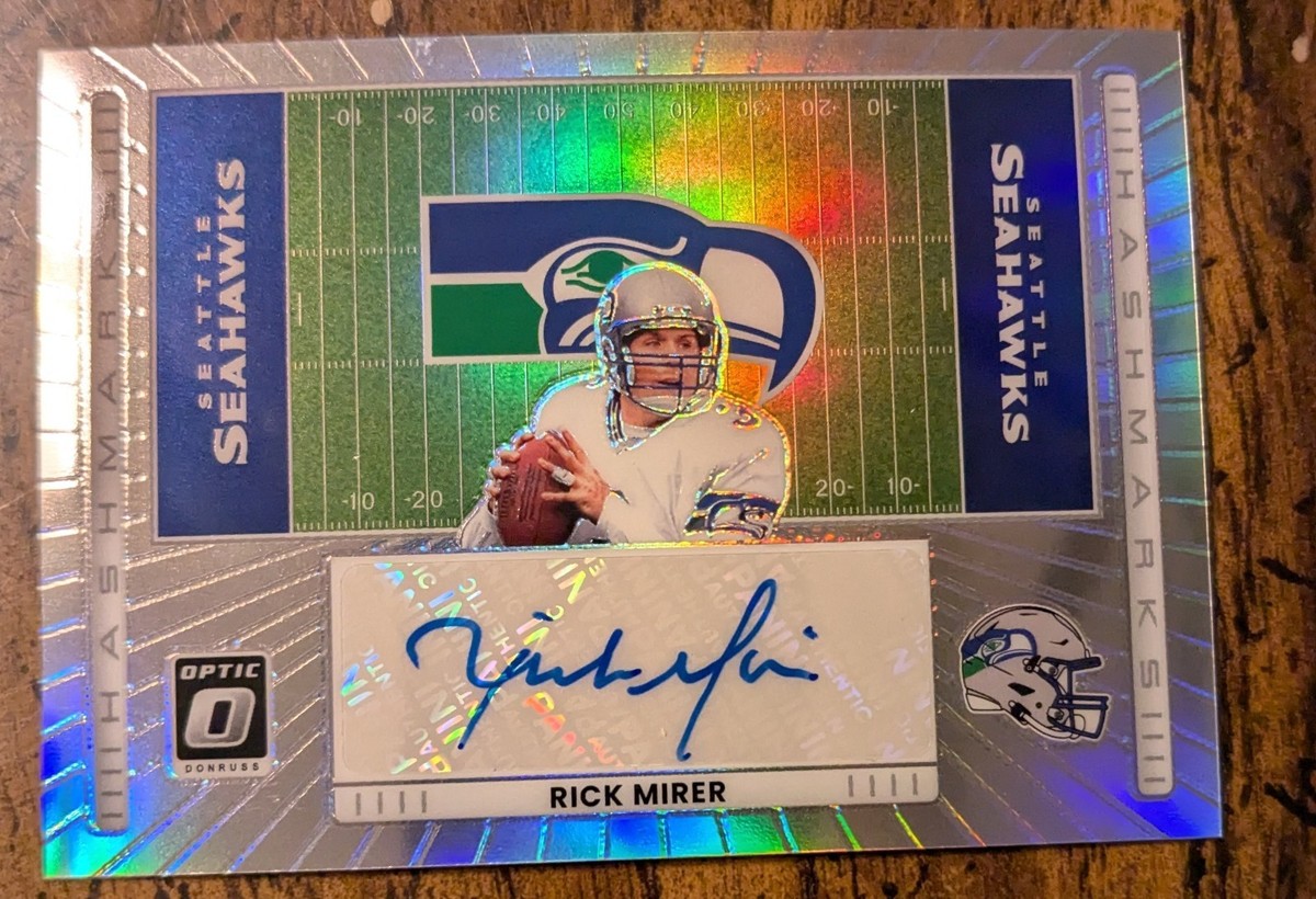 2025 Donruss Optic Rick Mirer Hashmarks Autograph Seahawks | eBay