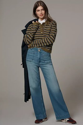 ANthropologie The Colette Full-Length Wide-Leg Jeans by Maeve