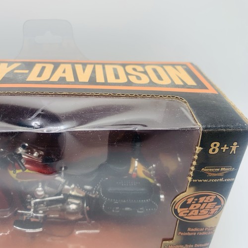 RC Ertl Serie 1 Harley Davidson 2003 Heritage Softail Classic Maßstab 1:18 Neu - Bild 3 von 10