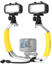 Movo XL Underwater Scuba Diving Rig Bundle w/ 2 Waterproof LED Lights for GoPro