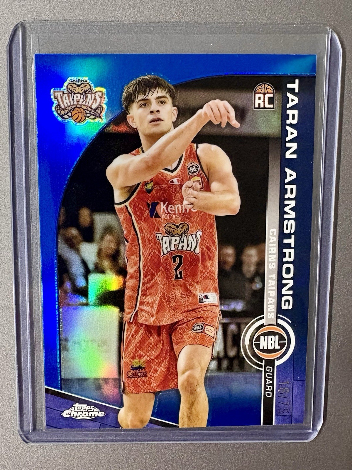 2023-24 Topps Chrome NBL Taran Armstrong Blue Rookie RC #30 /75
