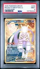 Pokemon Destined Rivals Gold Team Rockets Mewtwo EX Hyper Rare 240/182 PSA 9