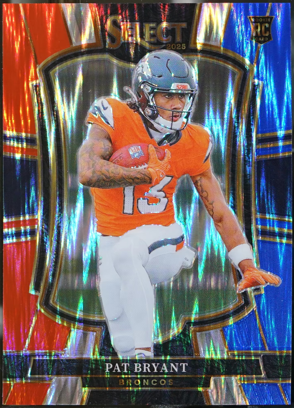 2025 Panini Select #112 Pat Bryant Tie-Dye Prizm /25 Football NM