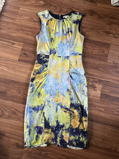 WhistlesSilk Lined Sleeveless Round Neck Knee Length Dress Full Back Zip sz 10