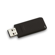 Verbatim 98698 64 GB Slider USB Drive - Black 64 GB Slider - black