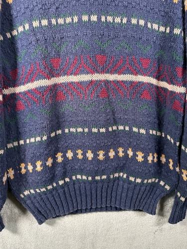 Vintage American Eagle Outfitters Knit Heavyweight Sweater Mens Large Striped - Picture 3 of 7