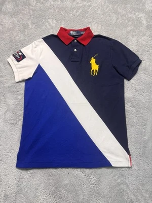 Ralph Lauren Polo Blue/Weiß/Rot Größe M Us Open Ball 2010 US Open Top Zustand - Bild 1 von 4
