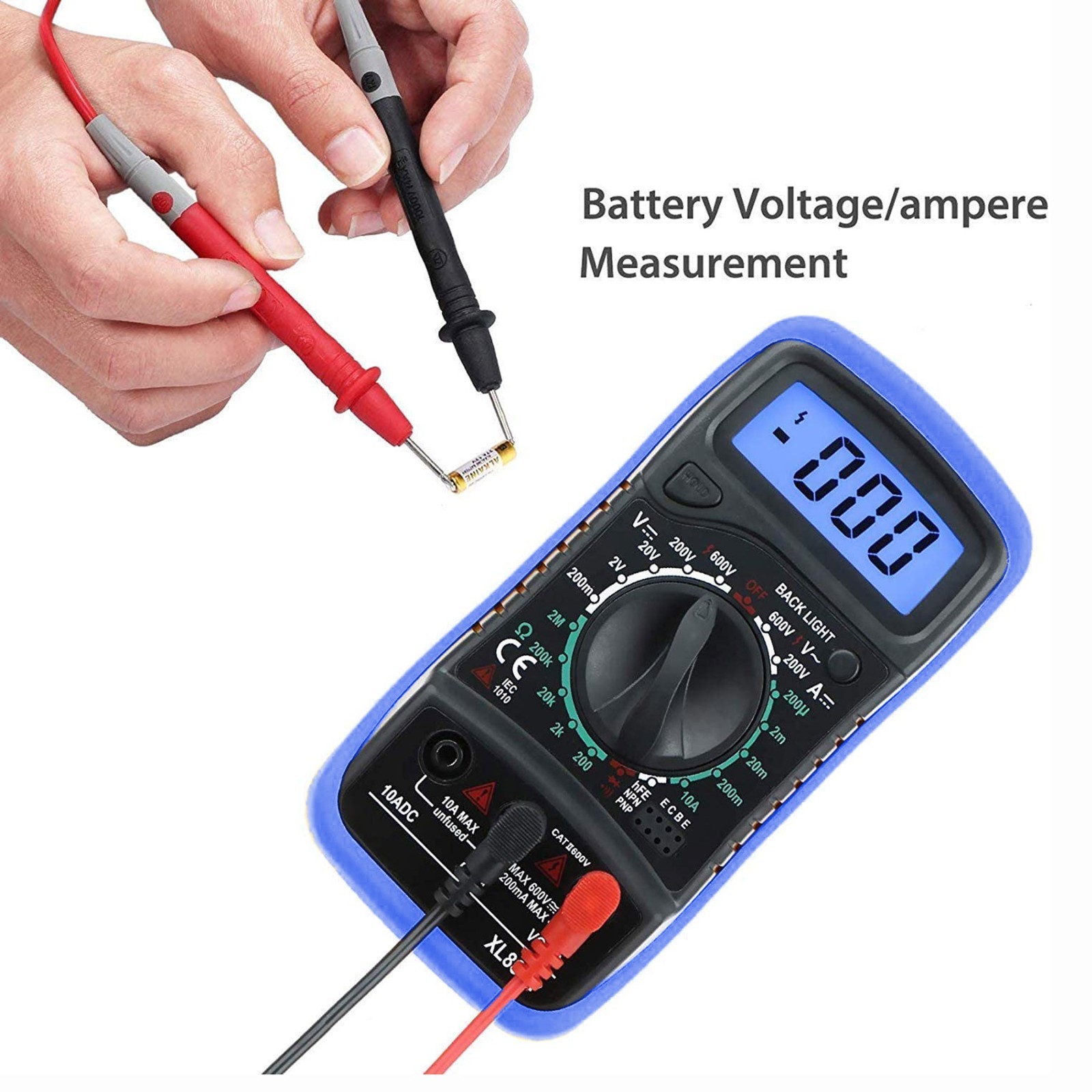 Digital Multimeter AC DC Voltmeter Ammeter Ohmmeter Volt Tester Meter WITH BATT