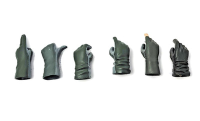 Lot 5 Navy Pilot Gloved Hands 1:6 BBI For G1 Body Or 12'' Action Figures Preowned