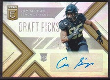 2018 Elite Draft Picks Football Trading Cards Draft Pick Autographs: Pick List