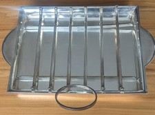 Vintage Cristofle Asparagus Rack And Tray 1980s