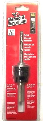 Vermont American 18614 1/2 Quick Change Holesaw Mandrel