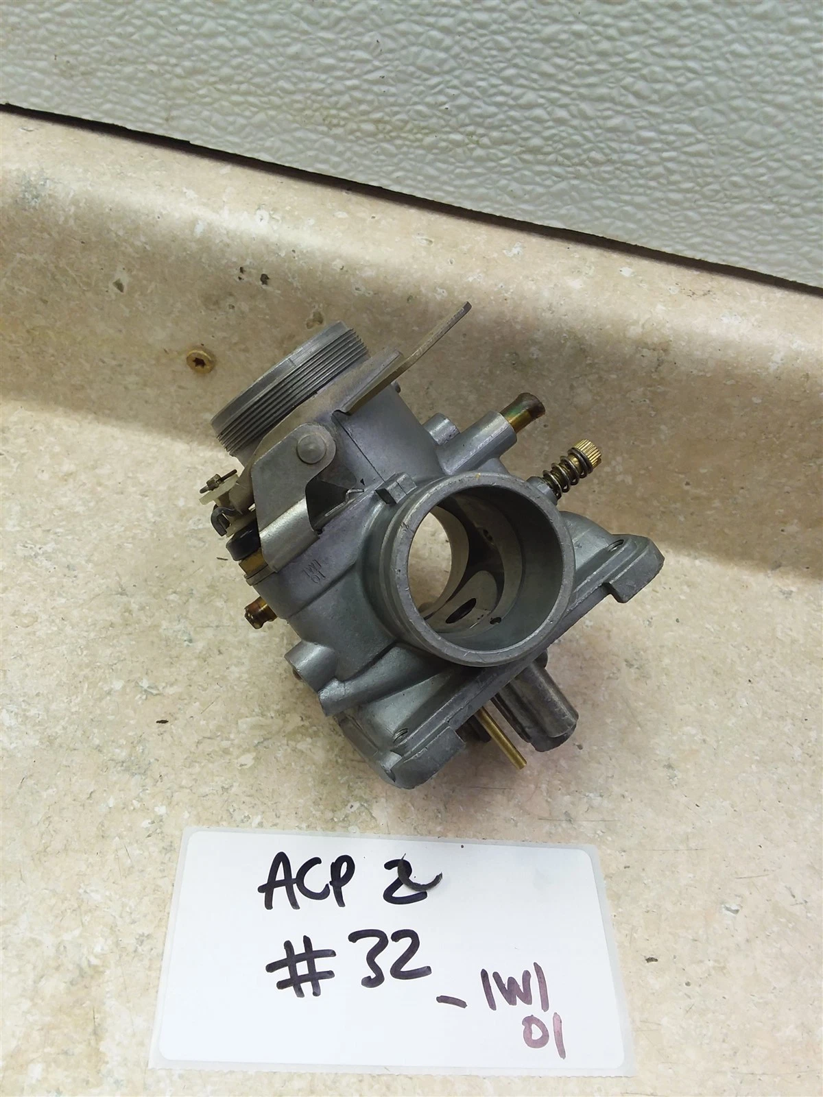Yamaha 125 YZ YZ125 OEM 1W1 01 Carburetor Carb Body 1977 NICE #32 ACP-2
