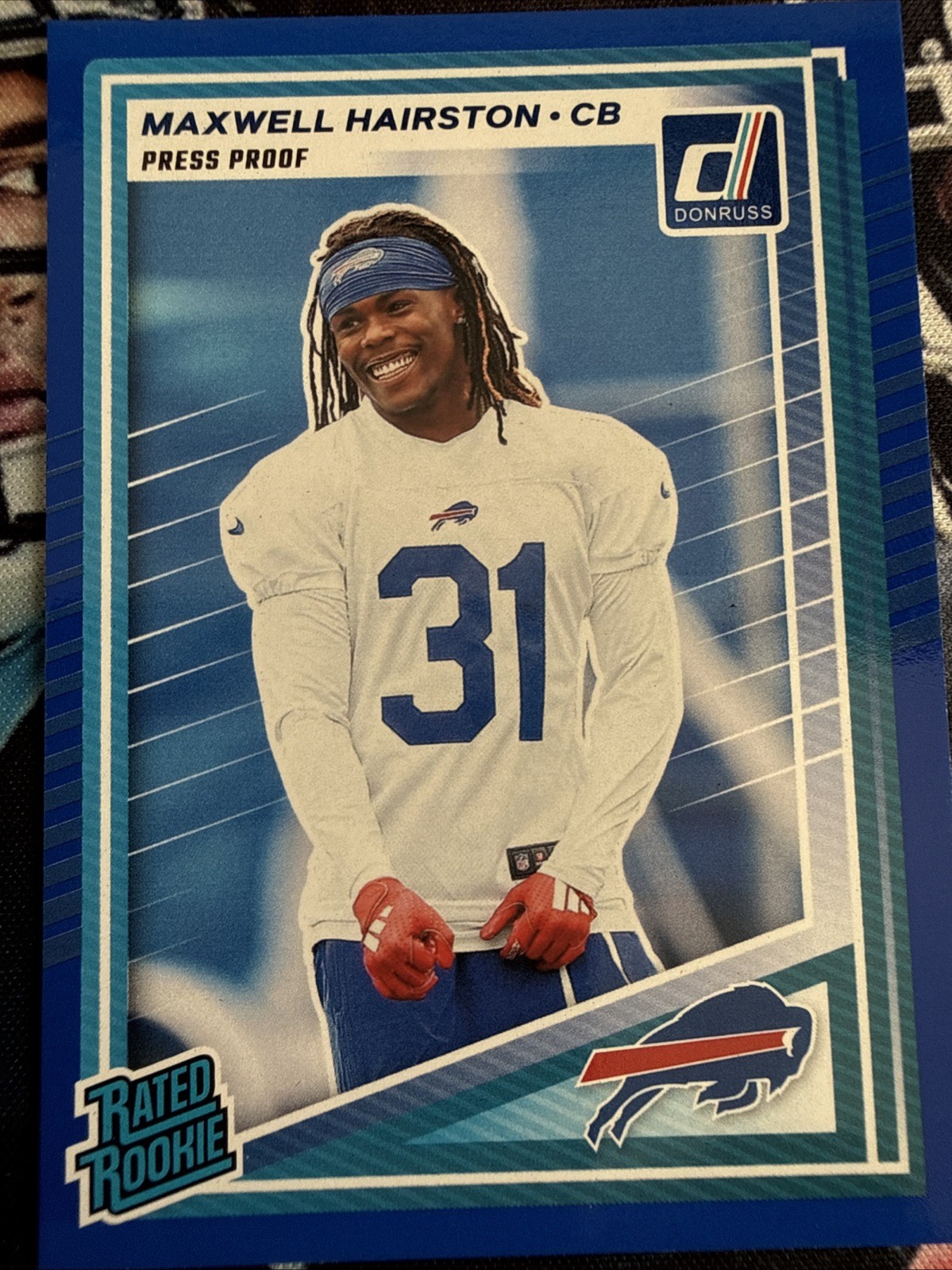 2025 Panini Donruss - Rated Rookie Tetairoa McMillan #314 Press Proof Blue (RC)