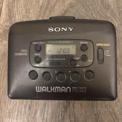 Sony Walkman WM-FX421 Cassette Player AM/FM Radio Works! Tape Player NOT Working