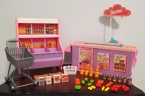 Vintage 1993 Barbie Supermarket Grocery Playset (Used/No Box)