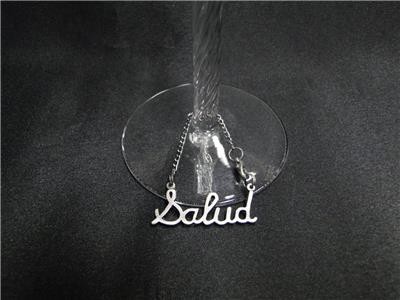Set Charm Vino Peltro Tripar: Cheers, Salud, Prost e Cin-cin, Nuovo con Scatola - Foto 4 di 8
