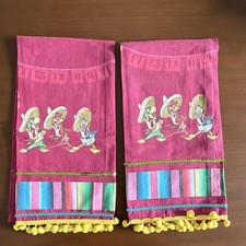 Juego de 2 toallas de mano Pato Donald José Carioca Parques Disney Los Tres Caballeros