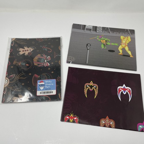 RSVLTS Christmas Gift Wrap Paper TMNT Ninja Turtles Ultimate Warrior Sheets Lot