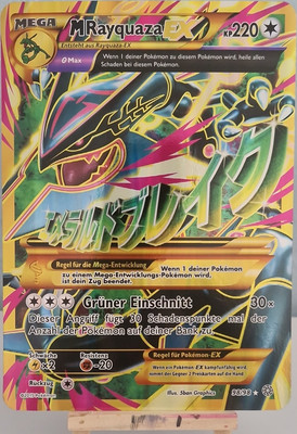 Pokémon TCG Jumbo card Rayquaza Mega EX Full Art 98/98 Holo Deutsch 2015