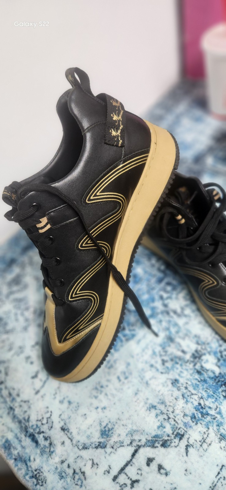 Negash Mens Fashion Sneakers Low Top Leather Breathable Casual Skate Shoes...