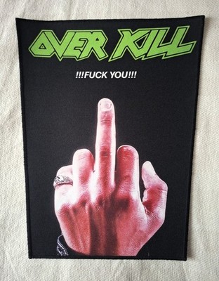 OVERKILL - !!!FUCK YOU!!! -- BACKPATCH / RÜCKENAUFNÄHER -- TRASH METAL
