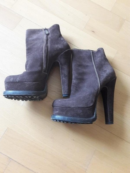 Women Gianmarco Lorenzi Boots Brown Suede 35