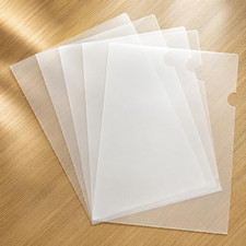10 Pack Thick Clear Plastic Folders   Fits A4  Letter Size Paper 8.5x11 Inch, L