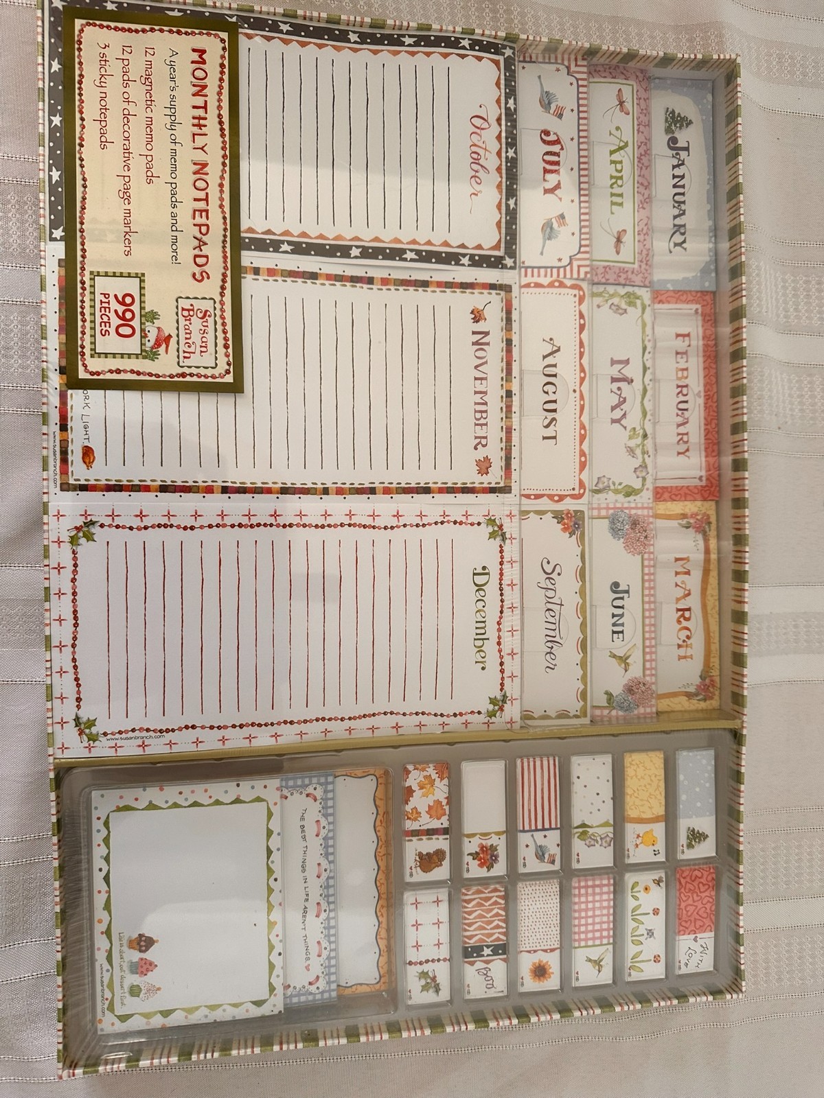 Susan Branch Monthly Notepads