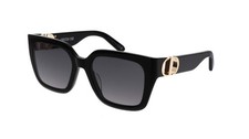 Christian Dior 30Montaigne S8U 10A1 Black Gold Sunglasses Women Grey Gradient