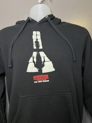 Stranger Things Broadway Hoodie Mens Medium Black The First Shadow Sweatshirt