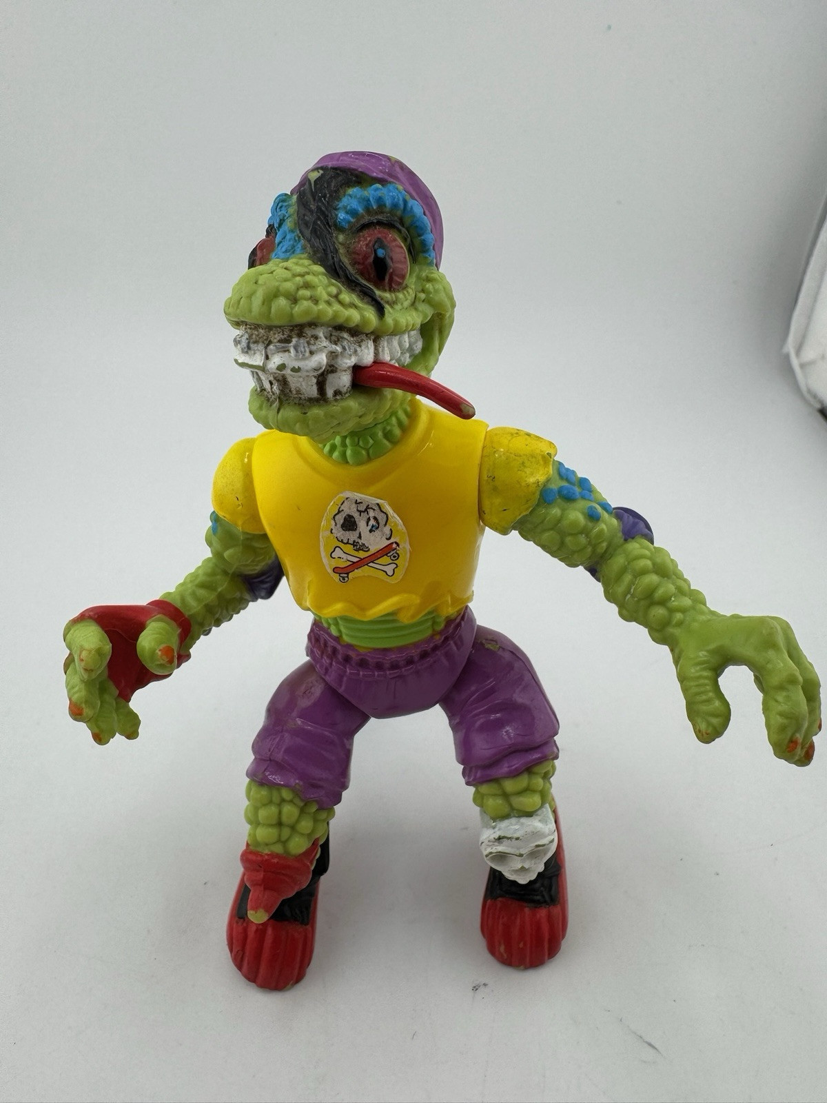 Vintage TMNT Figure Ninja Turtles Mondo Gecko 1990 Playmates Toys