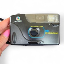 Ansco Pix 35 Panorama Focus Free 35mm Film Point & Shoot Camera Tested Works