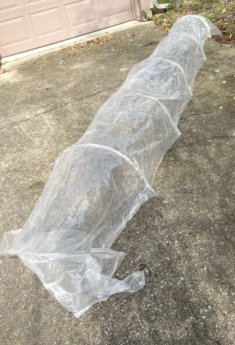 Portable Greenhouse Tunnel  Plastic Cover 3 Meters Protective No Rips No Tears