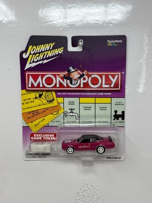 Johnny Lightning Monopoly 1971 Plymouth Duster 1:64 Diecast WHITE