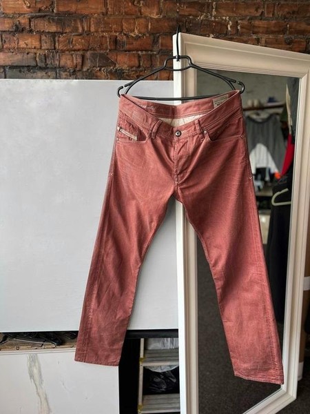 Men Diesel Jeans Burgundy Denim 32 / M / 46