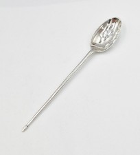 GEORGE III STERLING SILVER MOTE SPOON London c1775 JOHN LAMBE