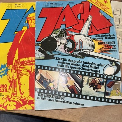 Zack Heft 49 und 51 / 1973 Koralle Valerian, Blueberry  1. Auflage
