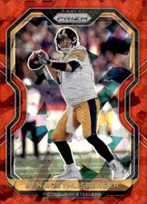 2020 PANINI PRIZM PRIZMS RED ICE #65 BEN ROETHLISBERGER PITTSBURGH STEELERS FOOT