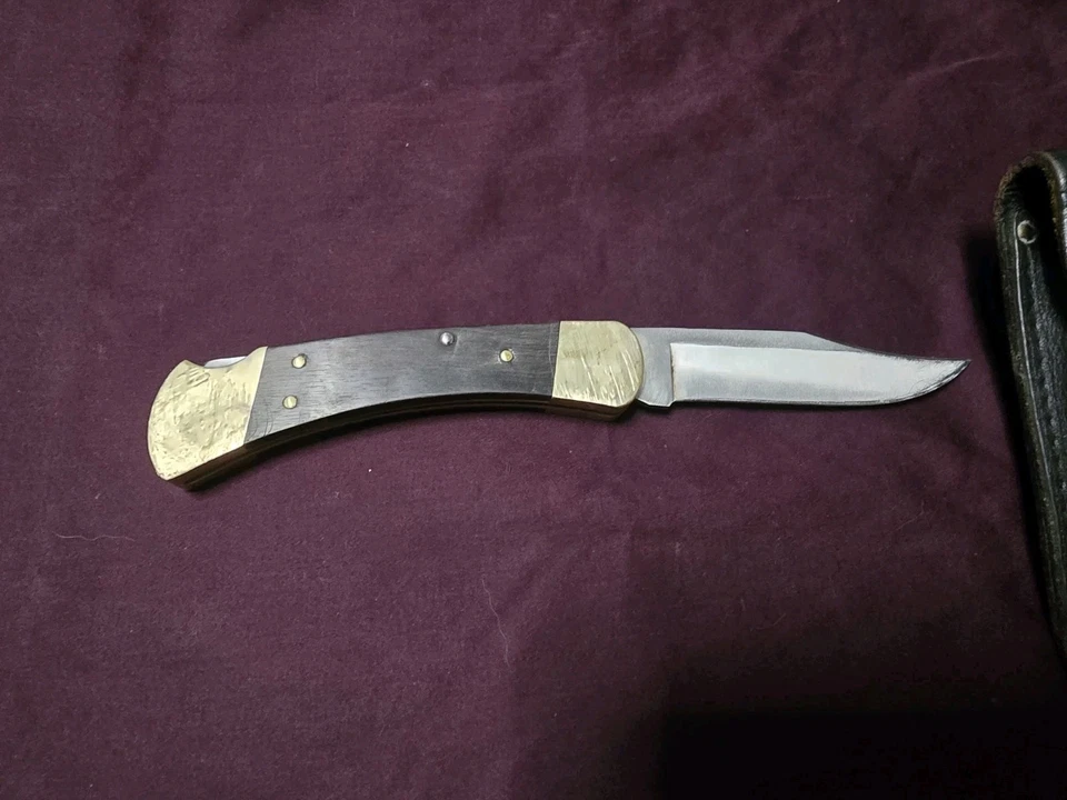 1974-1980 Buck 2 Dot 110 CHAMPION Lock Back Knife With Original Sheath - Image 4 of 4