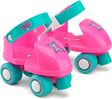 Quad Roller Skates, Pattini a Rotelle per Principianti, per Bambini, Ragazze Uni