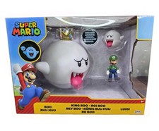 Nintendo King Boo with Luigi Action Figure Set - 3pk