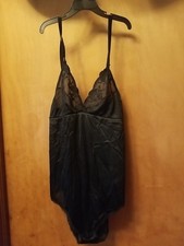 Vintage 1980's Black Teddy Size Medium